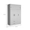Tuhome Chile Armoire, Rod, 3 Door Cabinet, 2 Drawers, 2 Superior Adjustable Shelves, Metal Hardware, White CLB5949 - alternate 6
